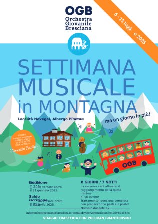 Orchestra Giovanile Bresciana - Settimana Musicale In Montagna